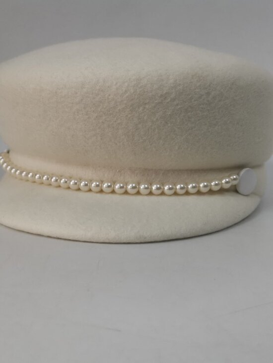 EUGENIA KIM Women\'s White Beret Hat Wool Cap Newsboy Cap main image 4